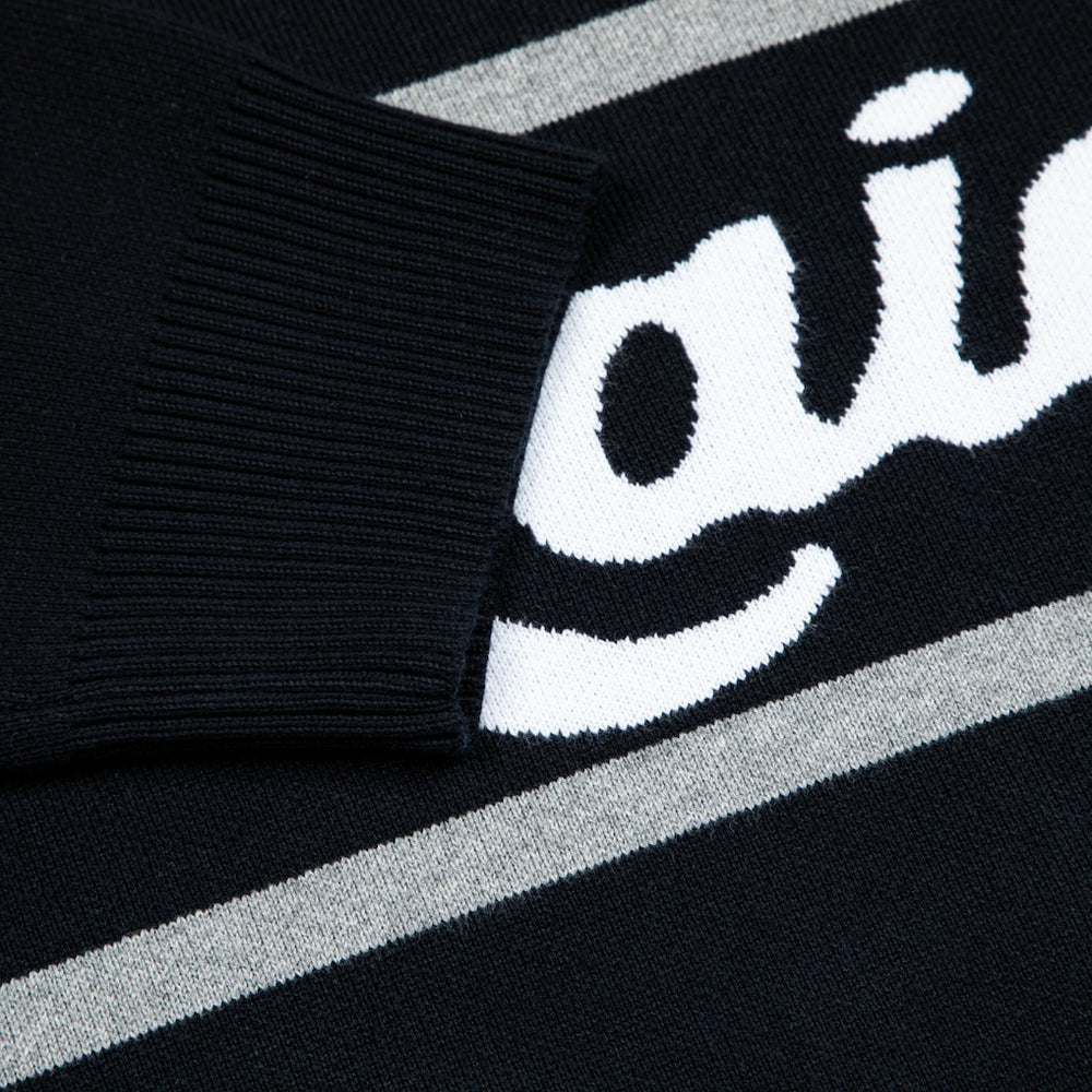 Las Vegas Raiders GOLF WANG Jacquard Pullover Sweater - Black - NFL