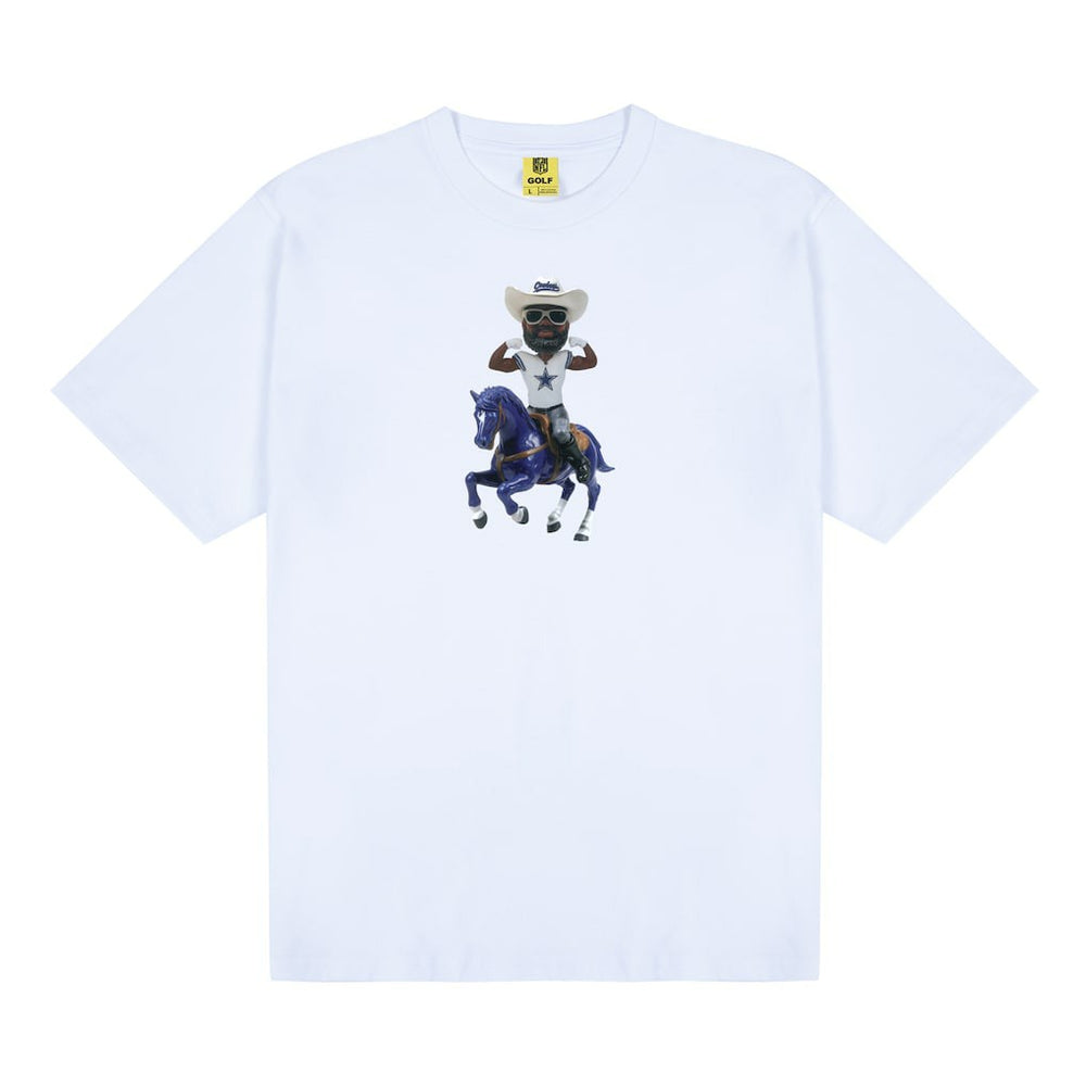 Dallas Cowboys GOLF WANG Bobblehead T-Shirt - White - NFL