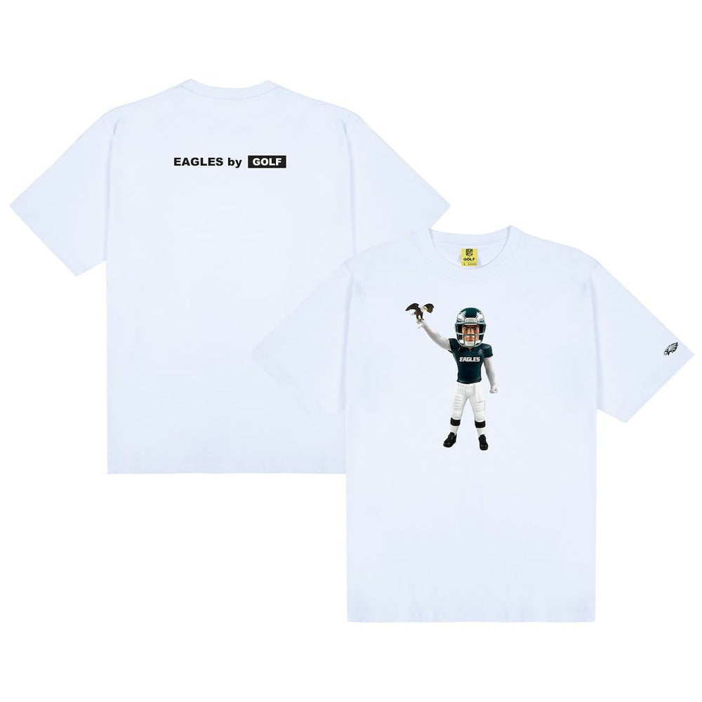 Philadelphia Eagles GOLF WANG Bobblehead T-Shirt - White - NFL