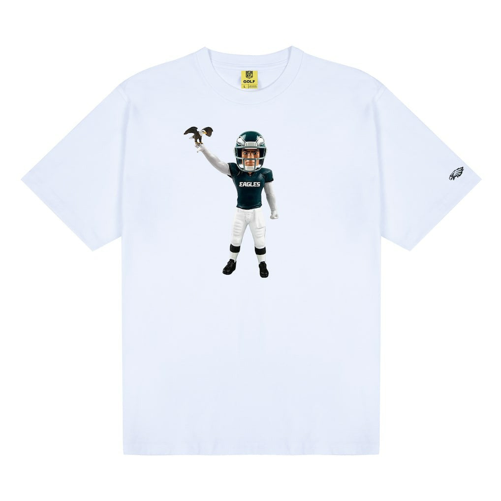 Philadelphia Eagles GOLF WANG Bobblehead T-Shirt - White - NFL