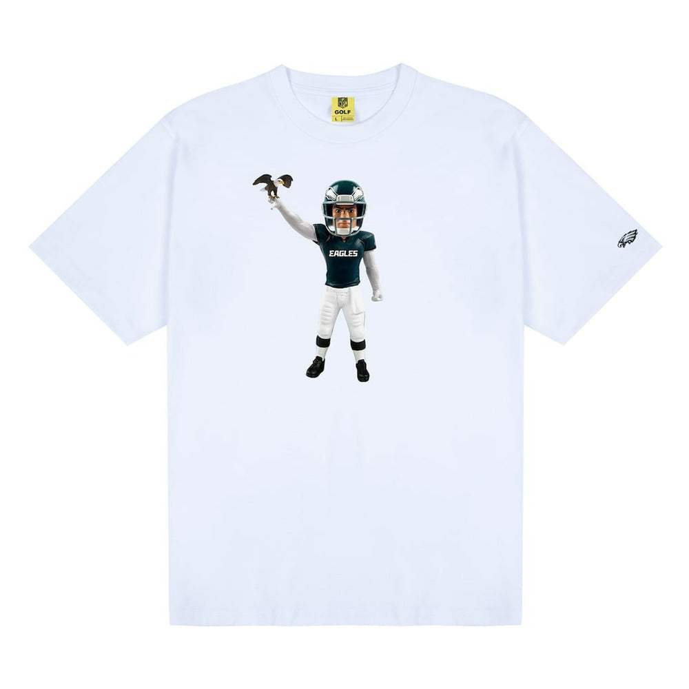 Philadelphia Eagles GOLF WANG Bobblehead T-Shirt - White - NFL