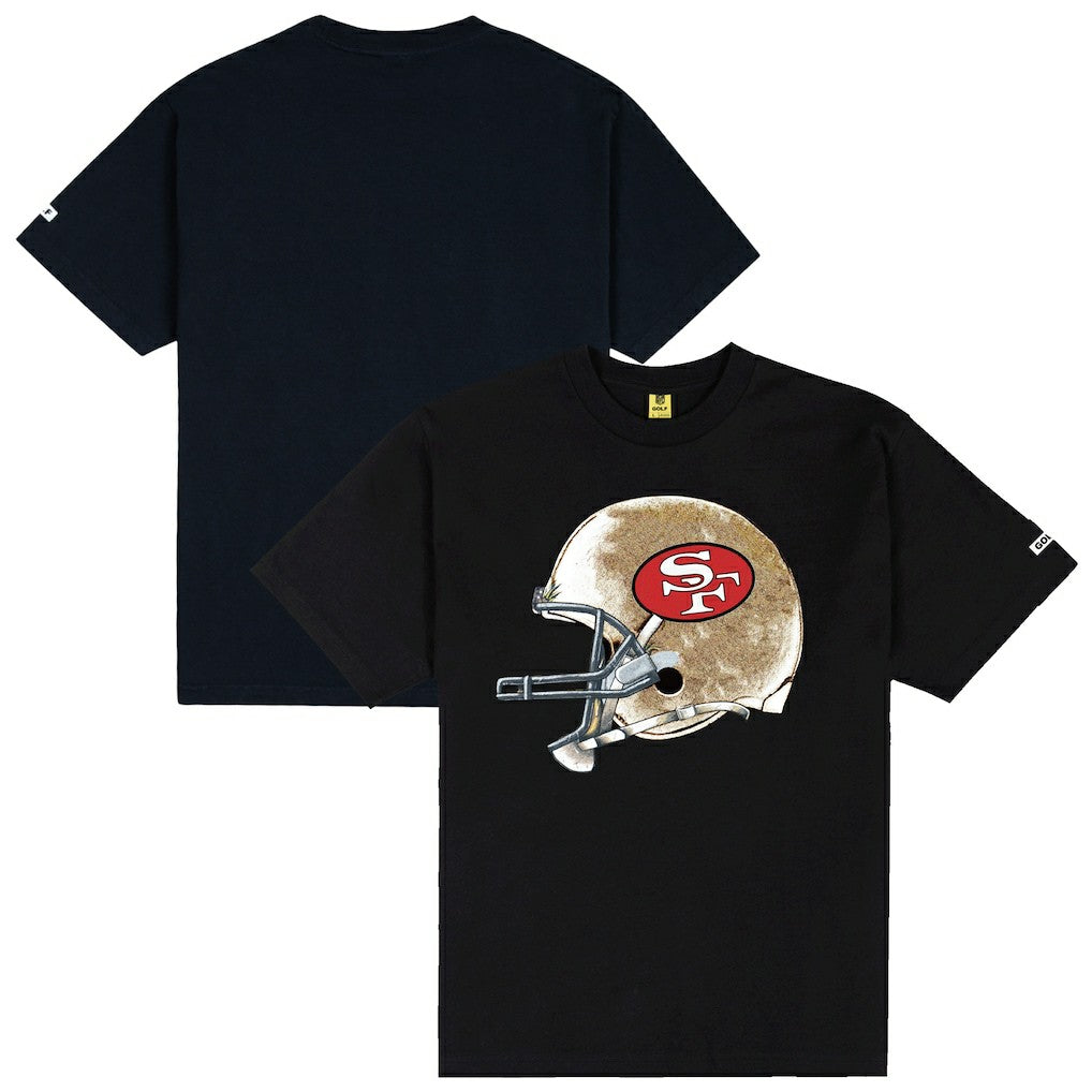 San Francisco 49ers GOLF WANG Helmet T-Shirt - Black - NFL