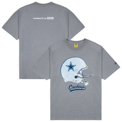 Dallas Cowboys GOLF WANG Helmet T-Shirt - Silver - NFL