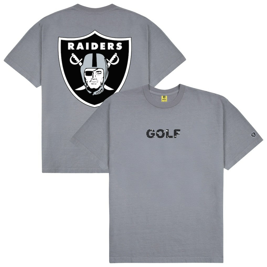 Las Vegas Raiders GOLF WANG Motto T-Shirt - Silver - NFL