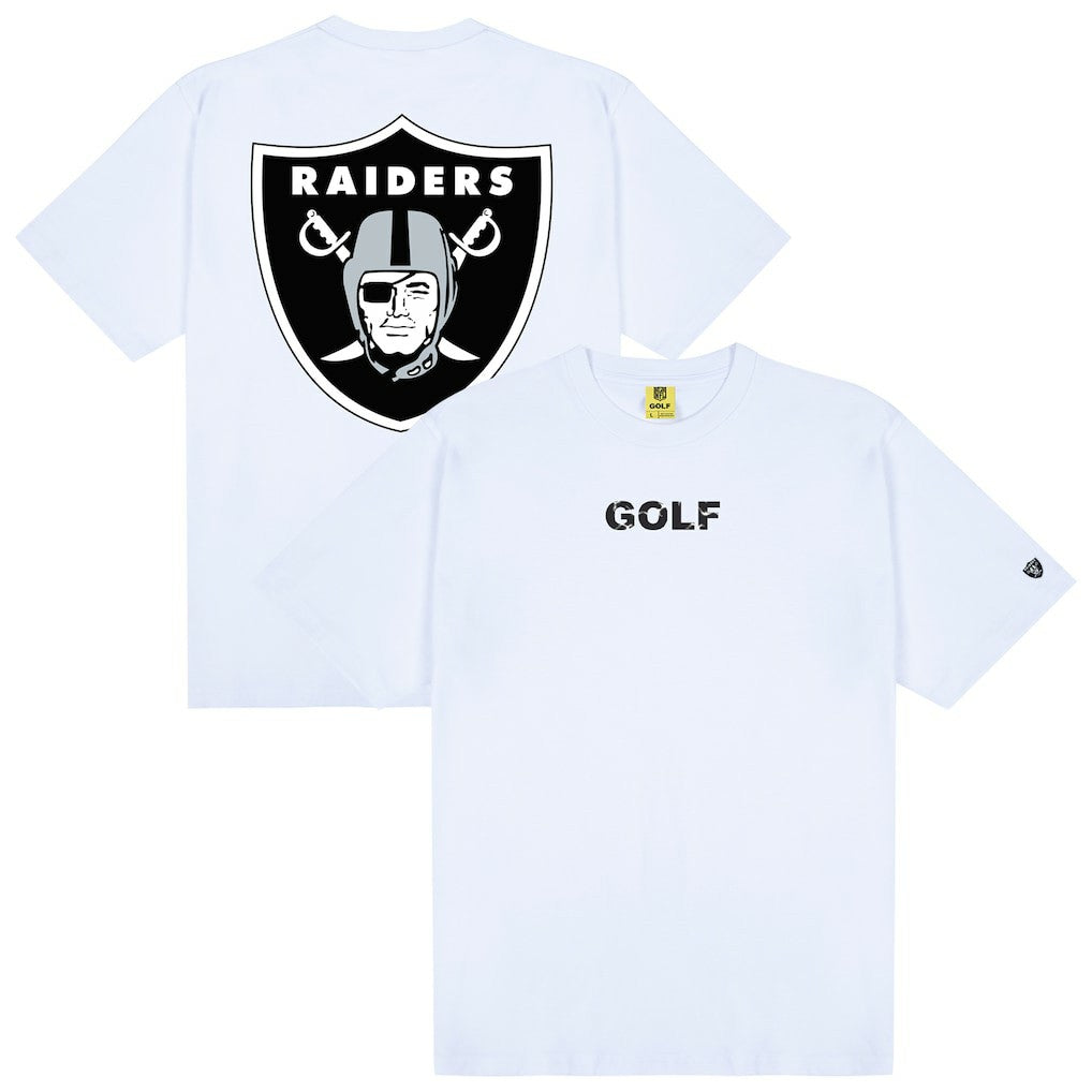 Las Vegas Raiders GOLF WANG Motto T-Shirt - White - NFL