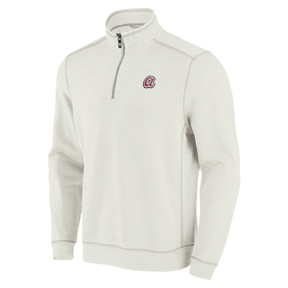 Atlanta Braves Tommy Bahama Sport Tobago Bay Tri-Blend Half-Zip Sweatshirt Online