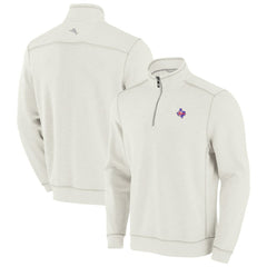 Texas Rangers Tommy Bahama Sport Tobago Bay Tri-Blend Half-Zip Sweatshirt for sale