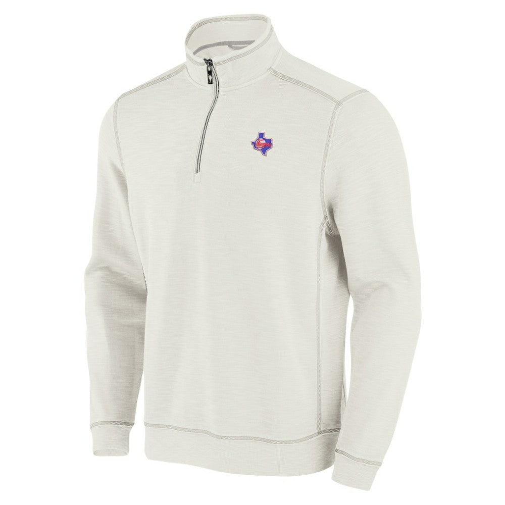 Texas Rangers Tommy Bahama Sport Tobago Bay Tri-Blend Half-Zip Sweatshirt for sale