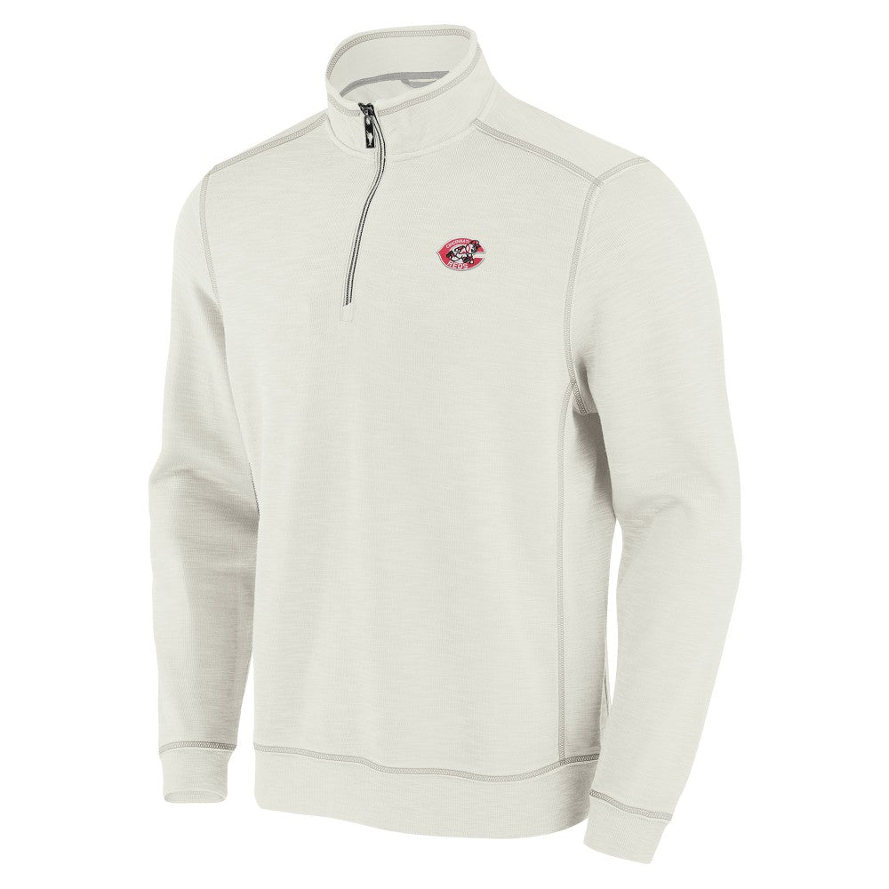 Cincinnati Reds Tommy Bahama Sport Tobago Bay Tri-Blend Half-Zip Sweatshirt Discount