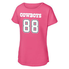 CeeDee Lamb Dallas Cowboys Girls Youth Player Name & Number T-Shirt - Pink - NFL