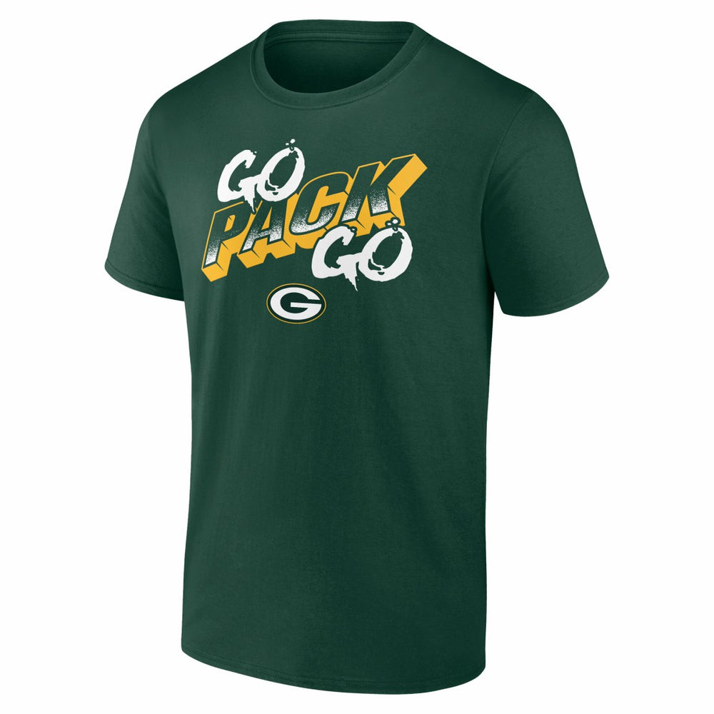 Green Bay Packers Go Pack Go T-Shirt - Green - NFL