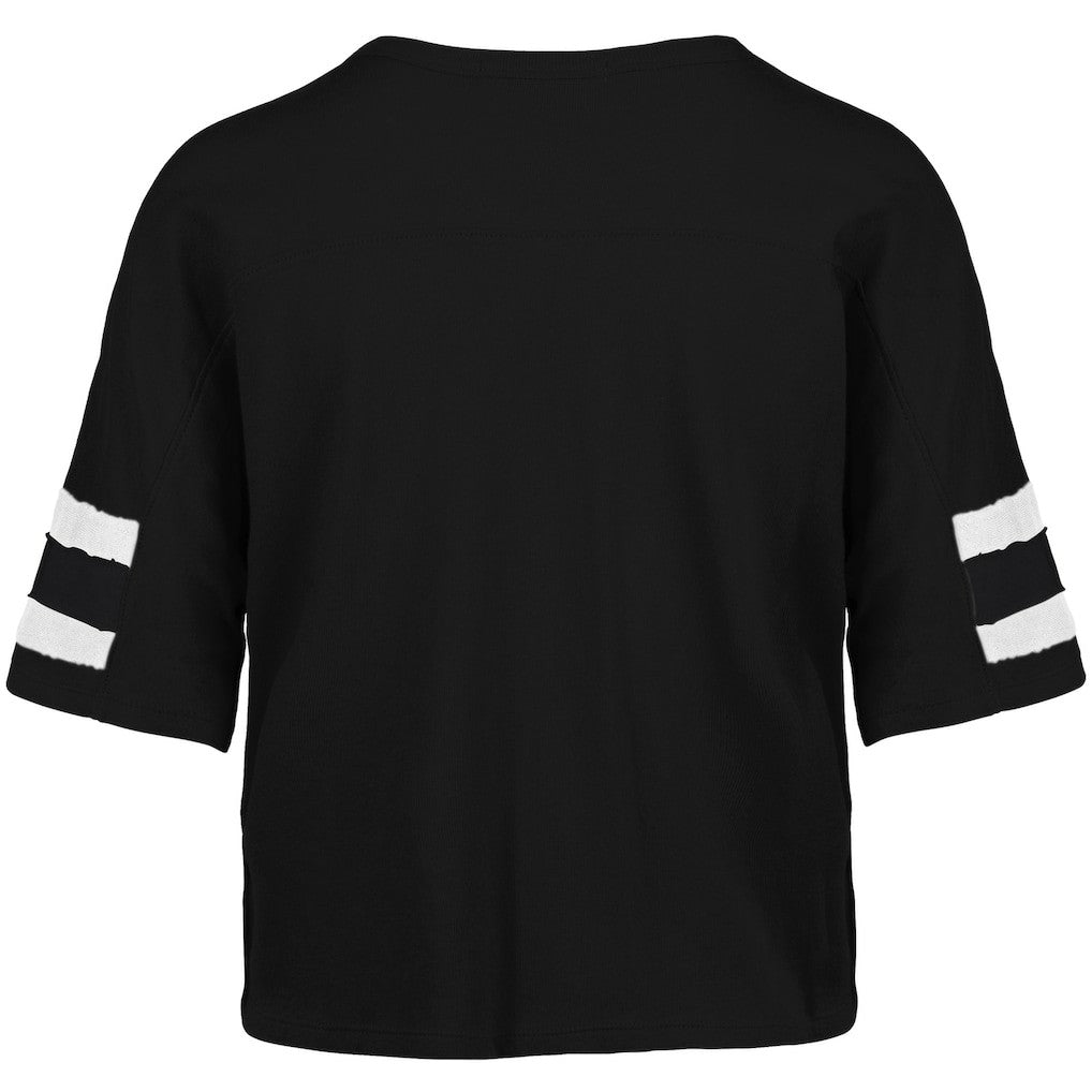 Miami Dolphins '47 Women's Premier Scout Cropped V-Neck T-Shirt - Black - 47 brand