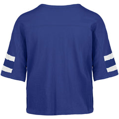 Indianapolis Colts '47 Women's Premier Scout Cropped V-Neck T-Shirt - Royal - 47 brand