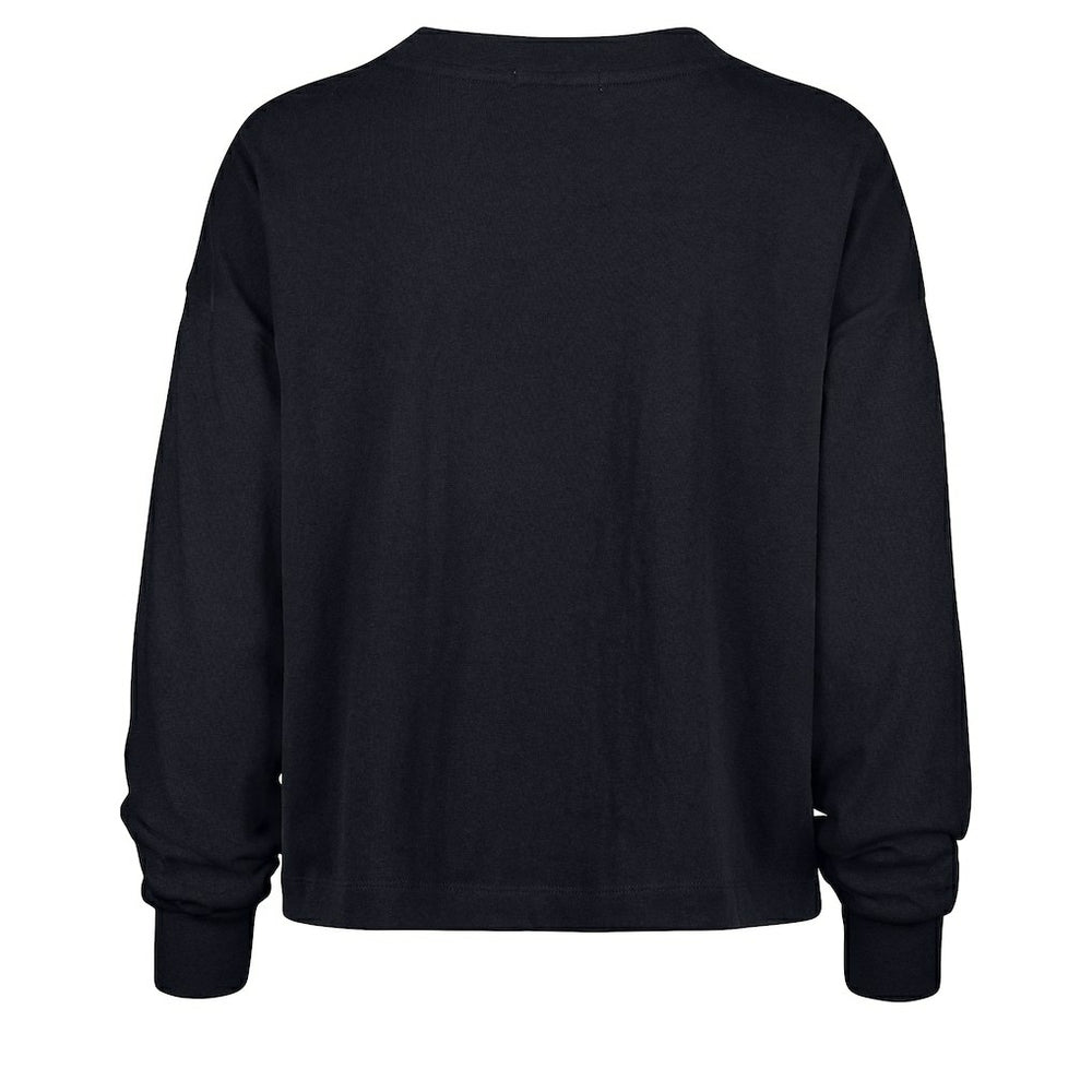New England Patriots '47 Women's Muse Sydney Long Sleeve Cropped T-Shirt - Navy - 47 brand