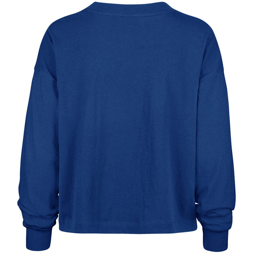 New York Giants '47 Women's Muse Sydney Long Sleeve Cropped T-Shirt - Royal - 47 brand