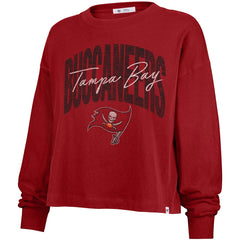 Tampa Bay Buccaneers '47 Women's Muse Sydney Long Sleeve Cropped T-Shirt - Red - 47 brand