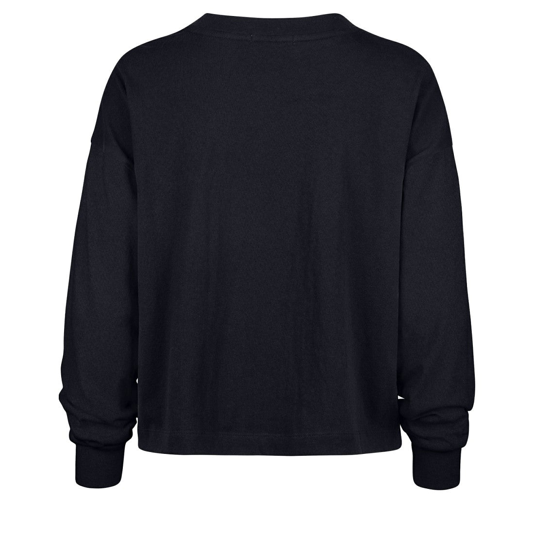 Seattle Seahawks '47 Women's Muse Sydney Long Sleeve Cropped T-Shirt - College Navy - 47 brand