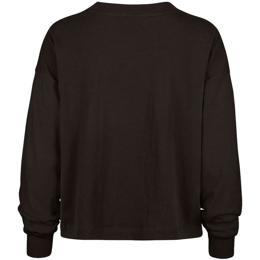 Cleveland Browns '47 Women's Muse Sydney Long Sleeve Cropped T-Shirt - Brown - 47 brand