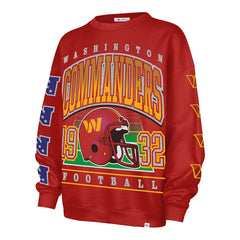 Washington Commanders '47 Women's Go Big Oversized Pullover Sweatshirt - Burgundy - 47 brand