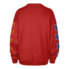 Washington Commanders '47 Women's Go Big Oversized Pullover Sweatshirt - Burgundy - 47 brand