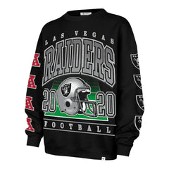 Las Vegas Raiders '47 Women's Go Big Oversized Pullover Sweatshirt - Black - 47 brand