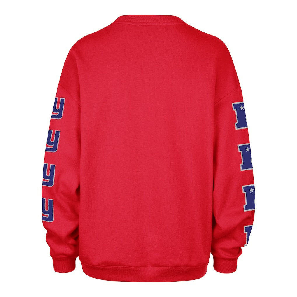 New York Giants '47 Women's Go Big Oversized Pullover Sweatshirt - Red - 47 brand