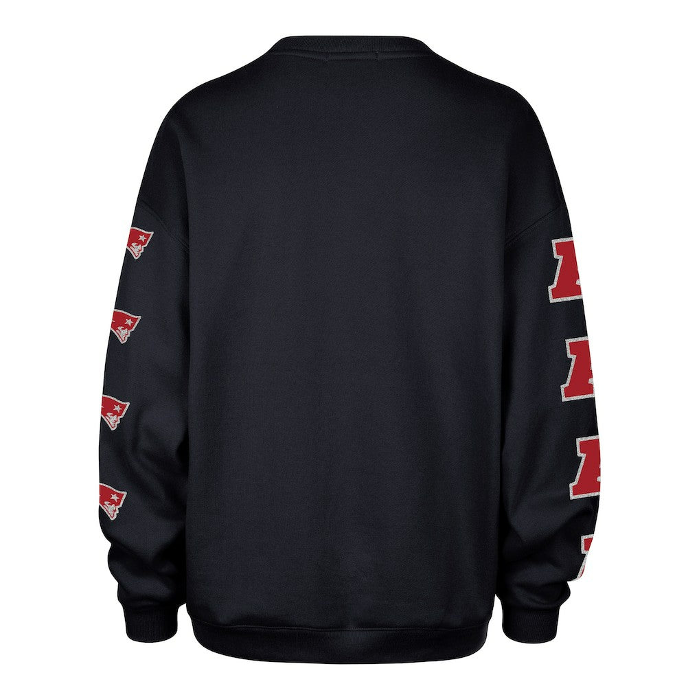 New England Patriots '47 Women's Go Big Oversized Pullover Sweatshirt - Navy - 47 brand
