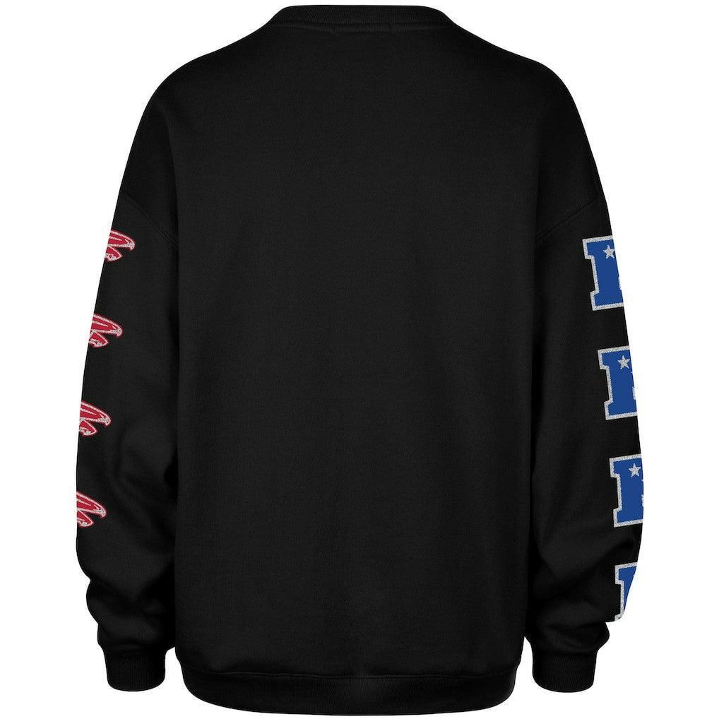 Atlanta Falcons '47 Women's Go Big Oversized Pullover Sweatshirt - Black - 47 brand