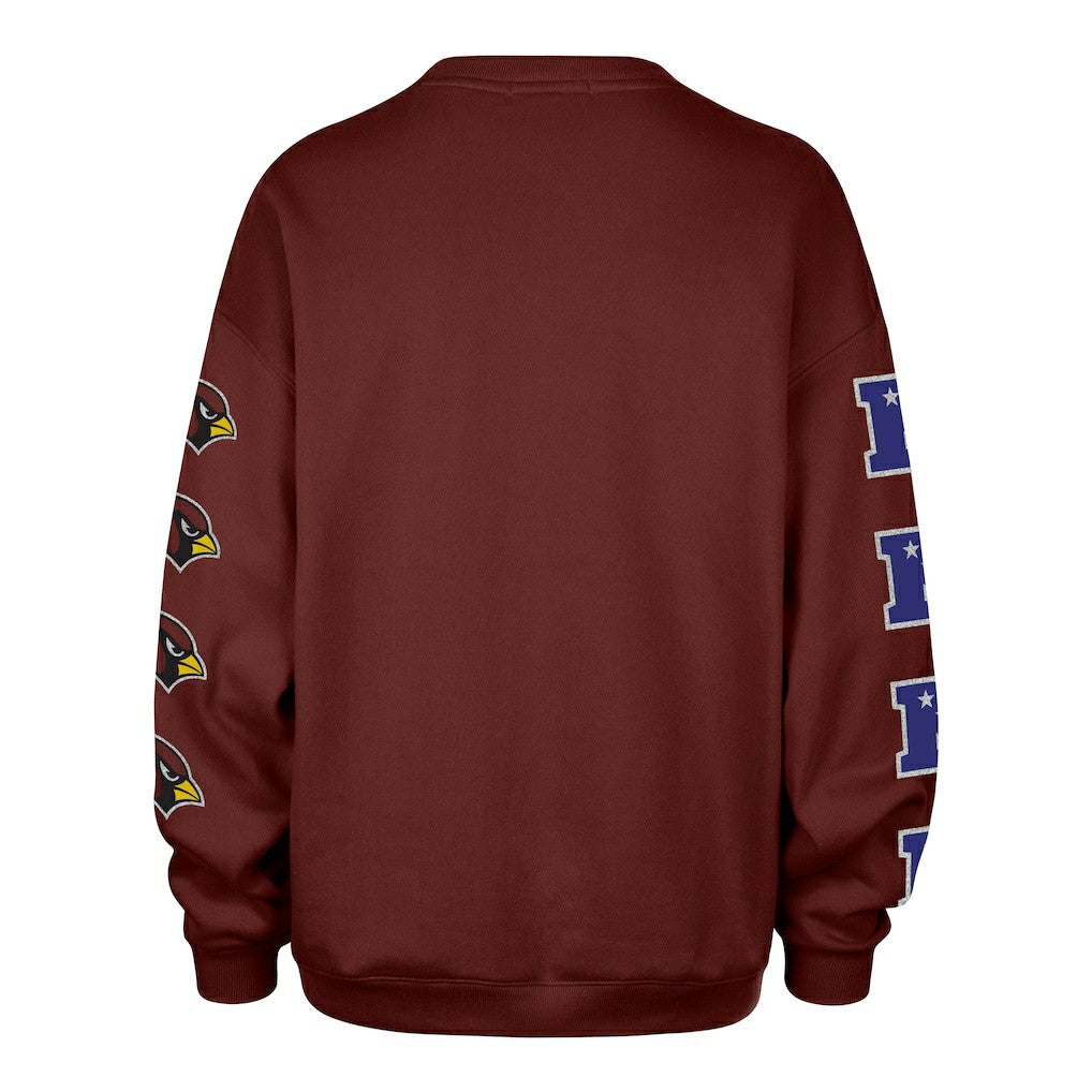 Arizona Cardinals '47 Women's Go Big Oversized Pullover Sweatshirt - Cardinal - 47 brand