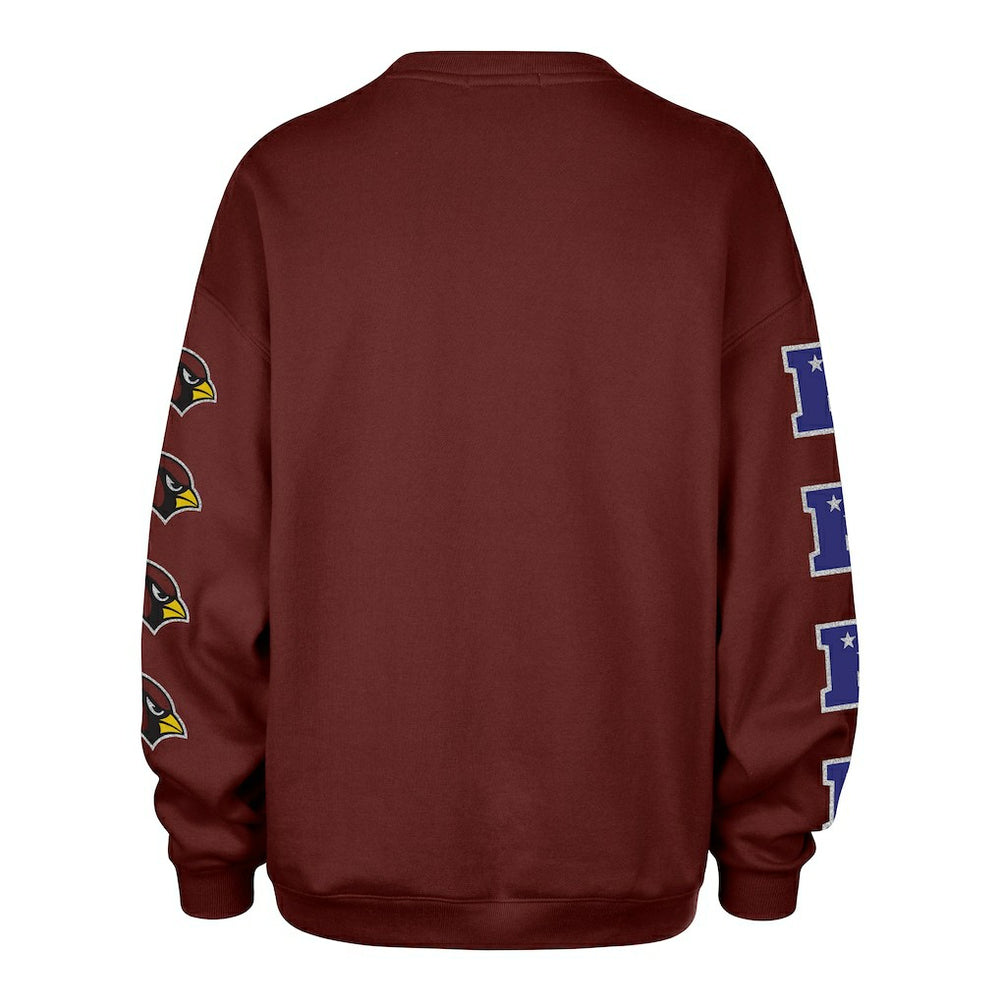 Arizona Cardinals '47 Women's Go Big Oversized Pullover Sweatshirt - Cardinal - 47 brand