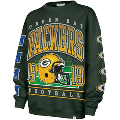 Green Bay Packers '47 Women's Go Big Oversized Pullover Sweatshirt - Green - 47 brand