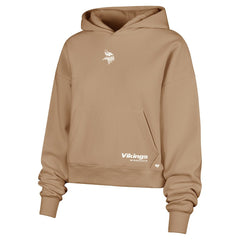 Minnesota Vikings '47 Women's Sue Foundation Portabella Pullover Hoodie - Brown - 47 brand