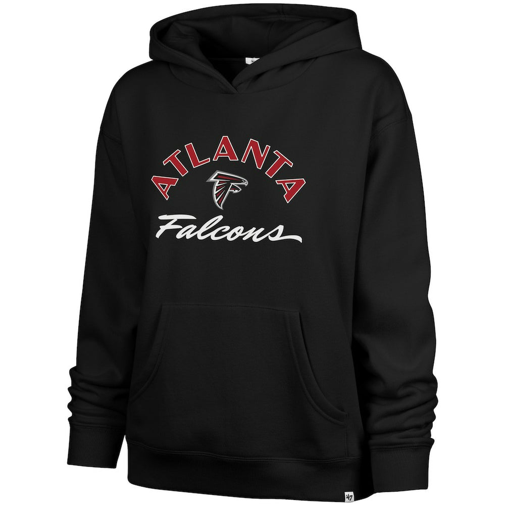Atlanta Falcons '47 Women's Whirlwind Naomi Pullover Hoodie - Black - 47 brand