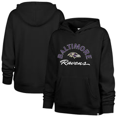 Baltimore Ravens '47 Women's Whirlwind Naomi Pullover Hoodie - Black - 47 brand