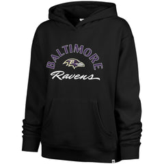 Baltimore Ravens '47 Women's Whirlwind Naomi Pullover Hoodie - Black - 47 brand