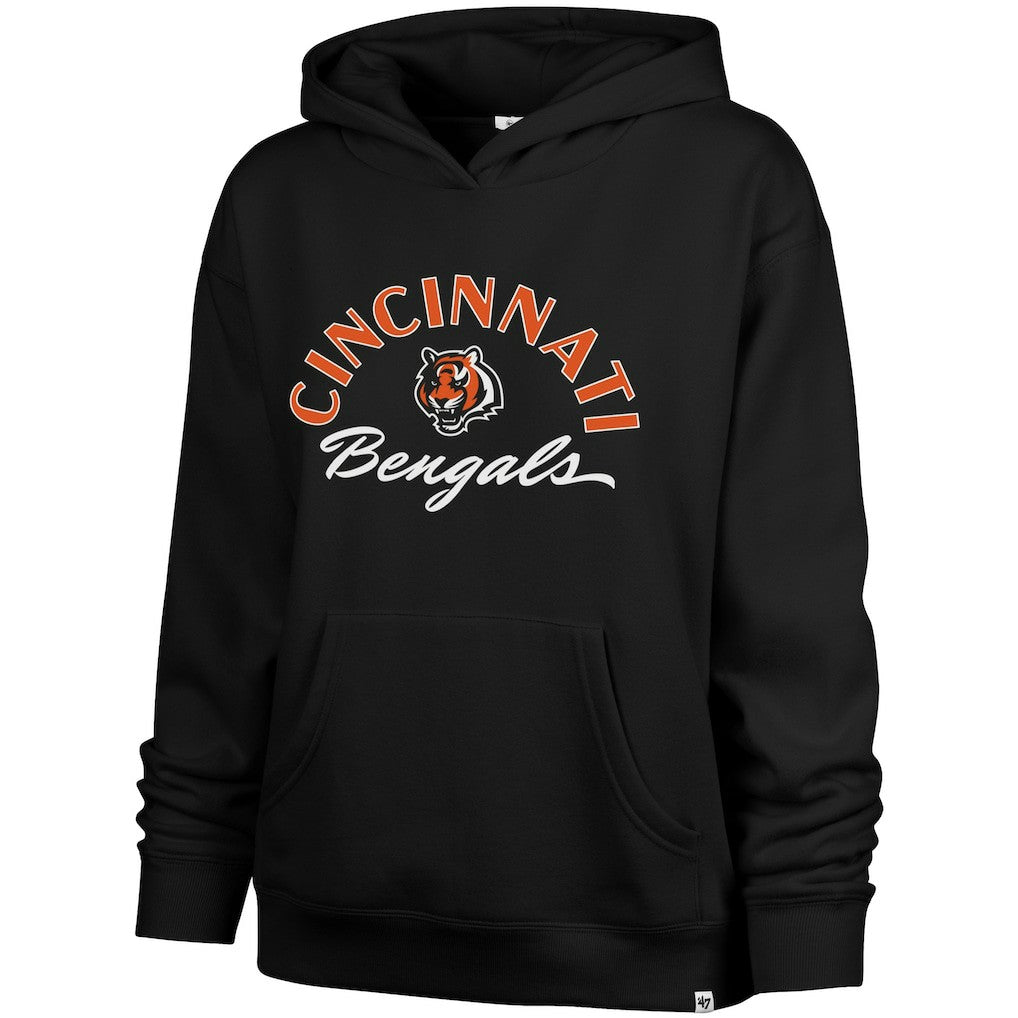 Cincinnati Bengals '47 Women's Whirlwind Naomi Pullover Hoodie - Black - 47 brand
