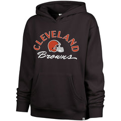 Cleveland Browns '47 Women's Whirlwind Naomi Pullover Hoodie - Brown - 47 brand