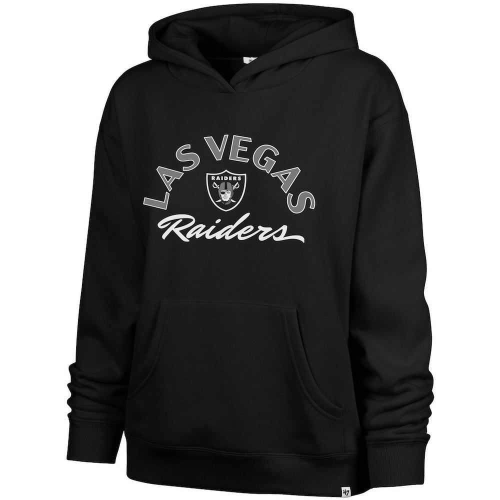 Las Vegas Raiders '47 Women's Whirlwind Naomi Pullover Hoodie - Black - 47 brand