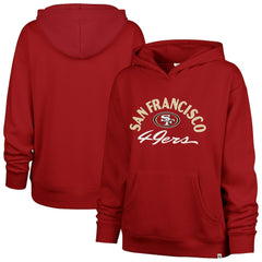 San Francisco 49ers '47 Women's Whirlwind Naomi Pullover Hoodie - Scarlet - 47 brand