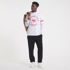 Kansas City Chiefs x Todd Snyder Premium Jersey Mock Neck Tee - Heather Gray - NFL