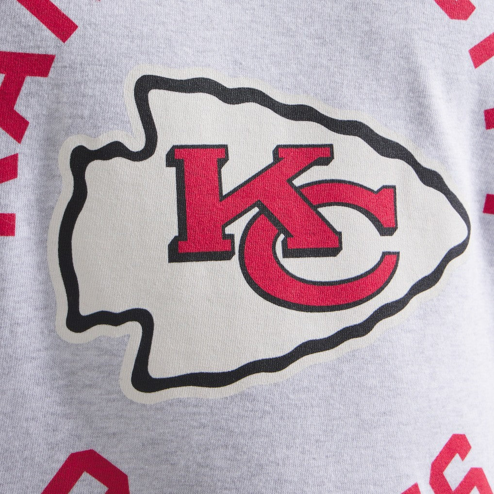 Kansas City Chiefs x Todd Snyder Premium Jersey Mock Neck Tee - Heather Gray - NFL