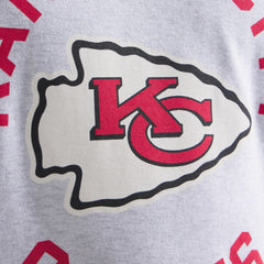 Kansas City Chiefs x Todd Snyder Premium Jersey Mock Neck Tee - Heather Gray - NFL
