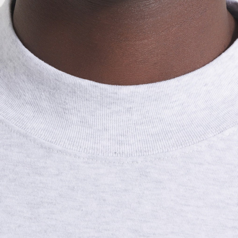 Kansas City Chiefs x Todd Snyder Premium Jersey Mock Neck Tee - Heather Gray - NFL