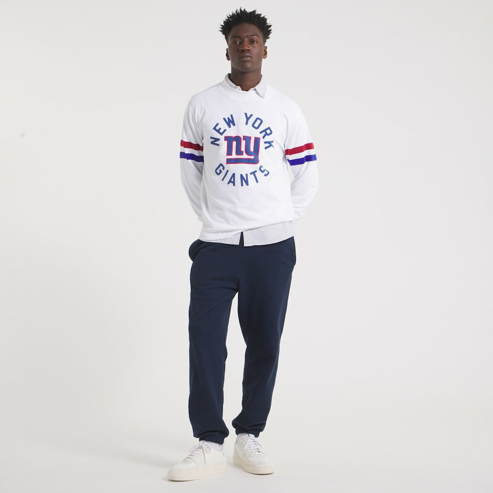 New York Giants x Todd Snyder Premium Jersey Mock Neck Tee - White - NFL