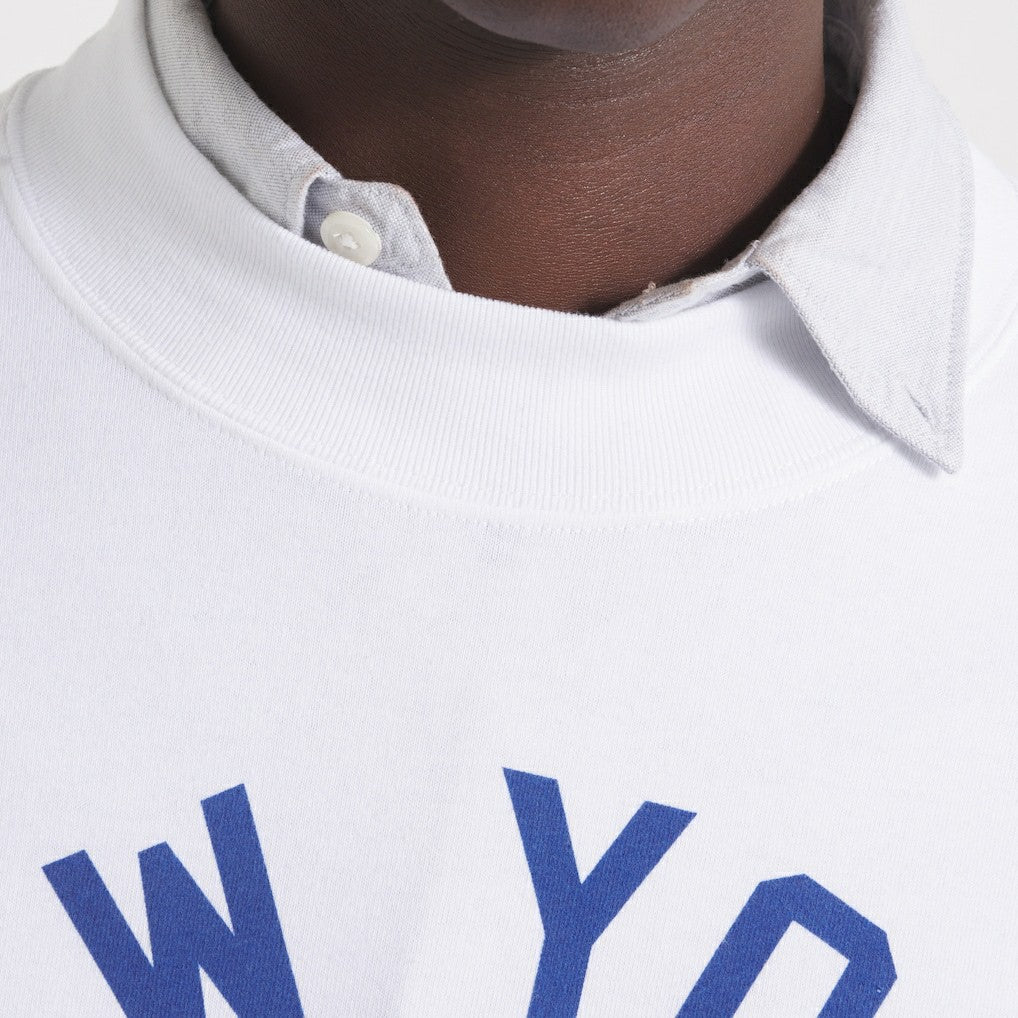 New York Giants x Todd Snyder Premium Jersey Mock Neck Tee - White - NFL