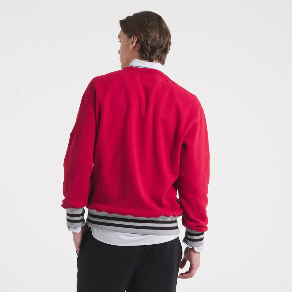 Kansas City Chiefs x Todd Snyder Relaxed Canadian Fleece Crew - Red - NFL