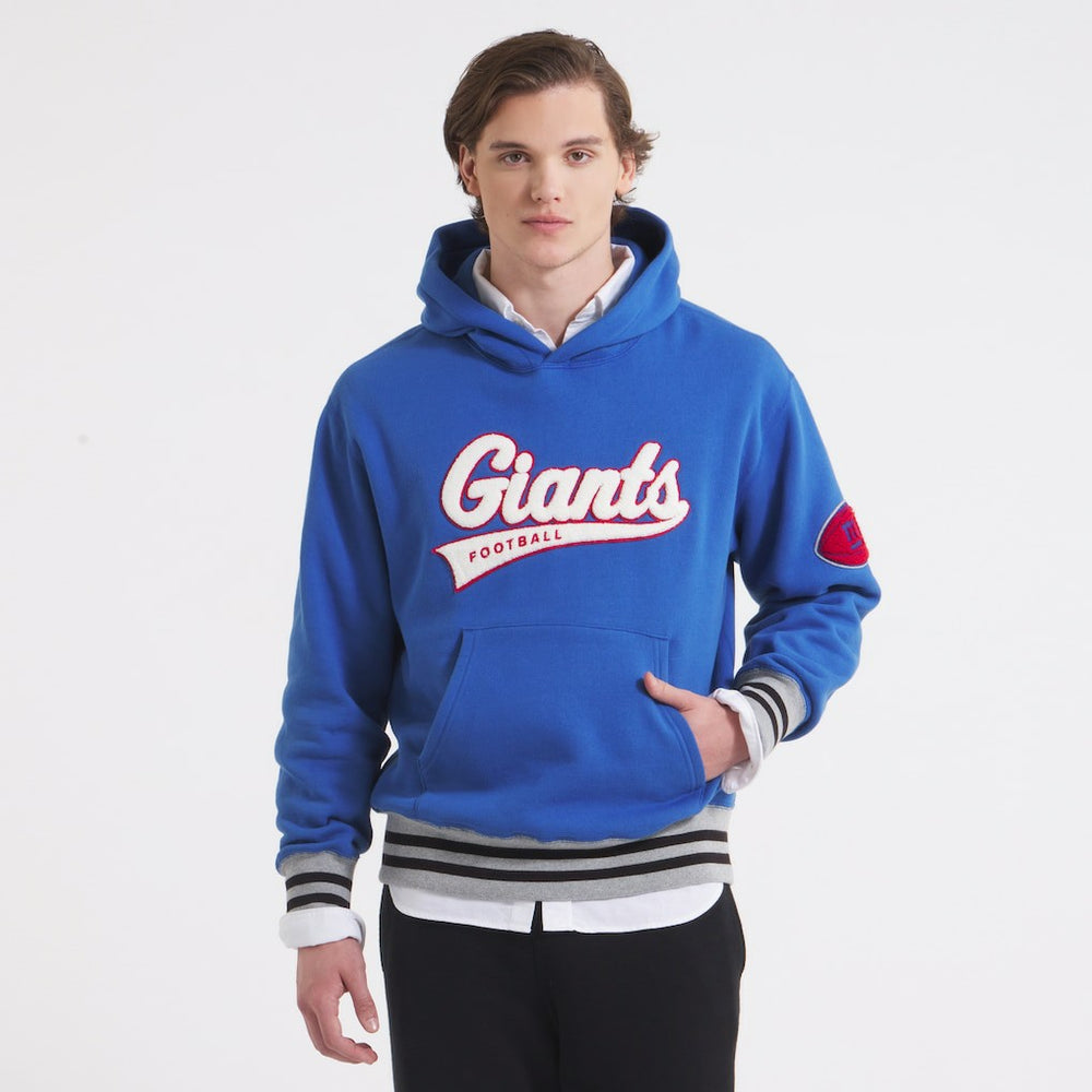 New York Giants x Todd Snyder Relaxed Canadian Fleece Hoodie - Royal - NFL