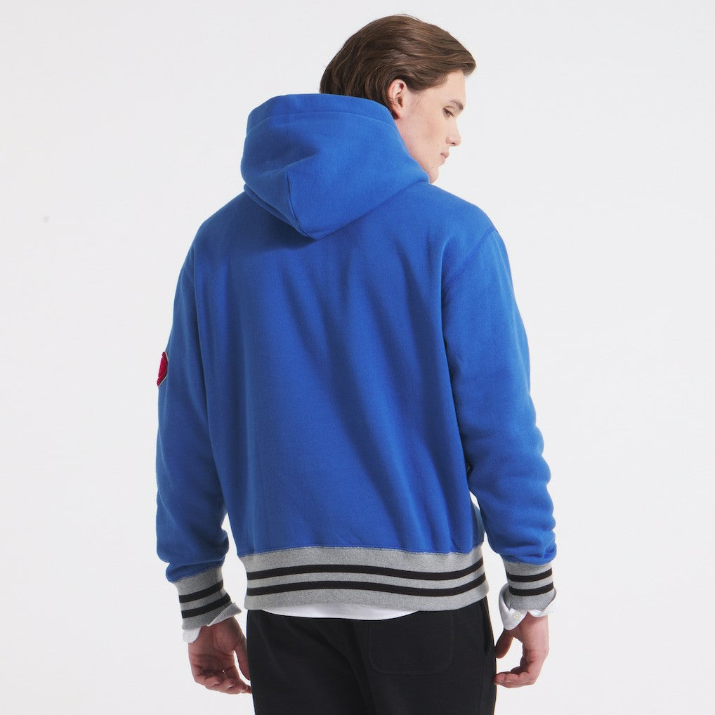 New York Giants x Todd Snyder Relaxed Canadian Fleece Hoodie - Royal - NFL