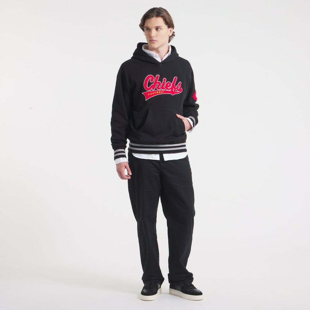 Kansas City Chiefs x Todd Snyder Relaxed Canadian Fleece Hoodie - Black - NFL