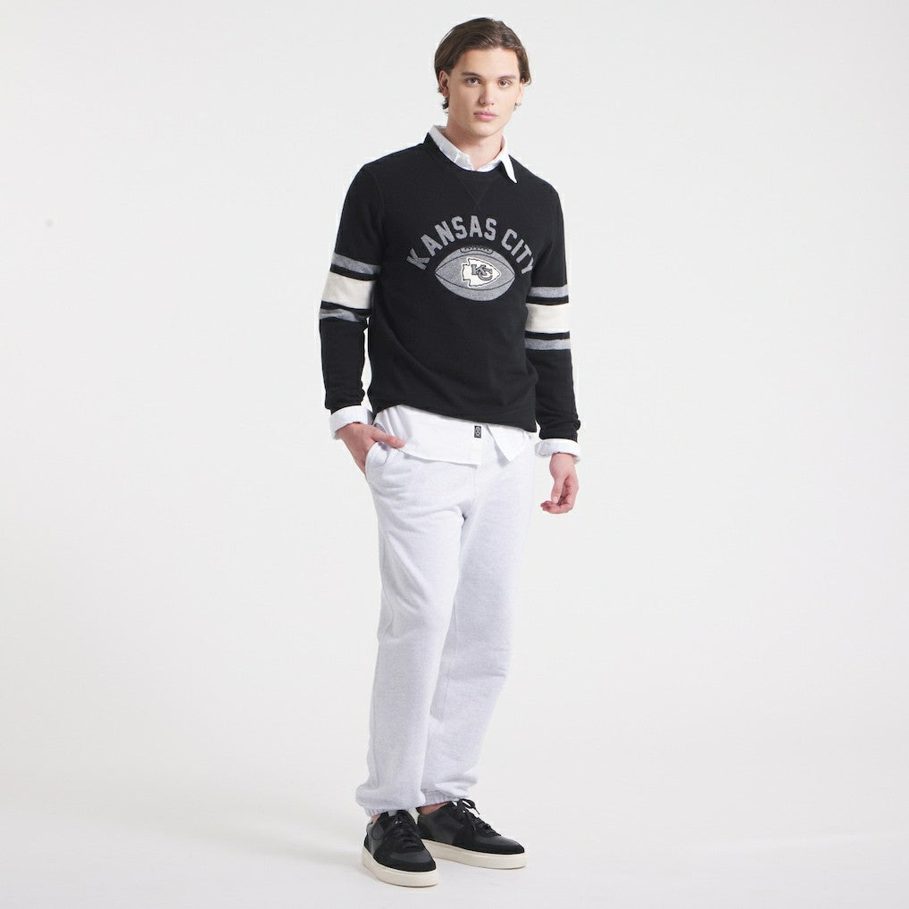 Kansas City Chiefs x Todd Snyder Cashmere Crew Sweater - Black - NFL